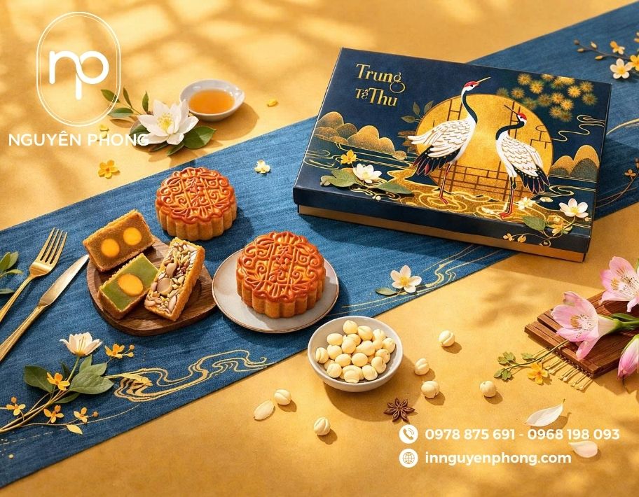 Mẫu thiết kế hộp bánh trung thu truyền thống 